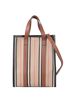 Small Icon Stripe Tote Bag, front view